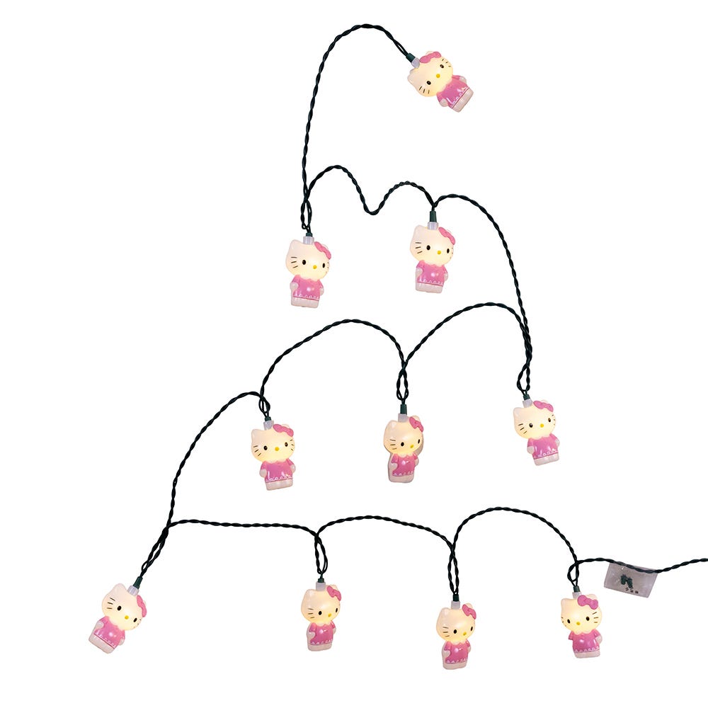 Kurt Adler 11.5-Foot 10-Light Battery Operated Hello Kitty LED Light Set HK9251